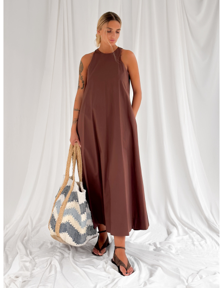 Sleeveless Flared Maxi Dress