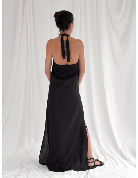 Maxi dress con dettaglio metallico