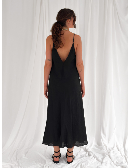 Long linen dress