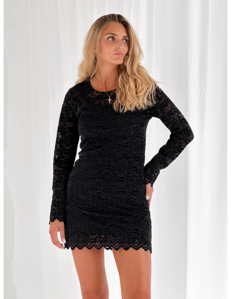 Mini dress in pizzo
