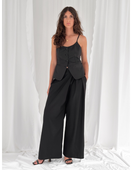 Gilet a bustier in satin