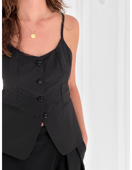 Gilet a bustier in satin
