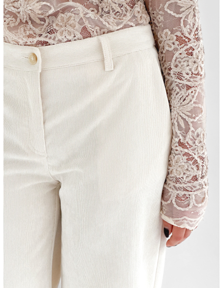 Pantalone a palazzo in velluto
