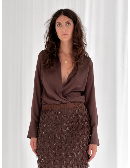 Camicia in Raso di Viscosa