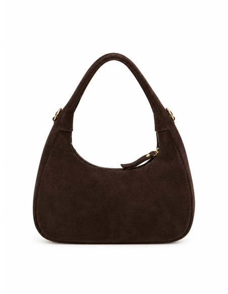 Rose suede bag