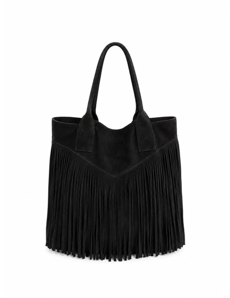 Ares suede bag with fringes