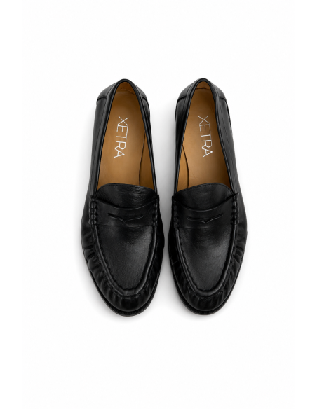 Leather slip on