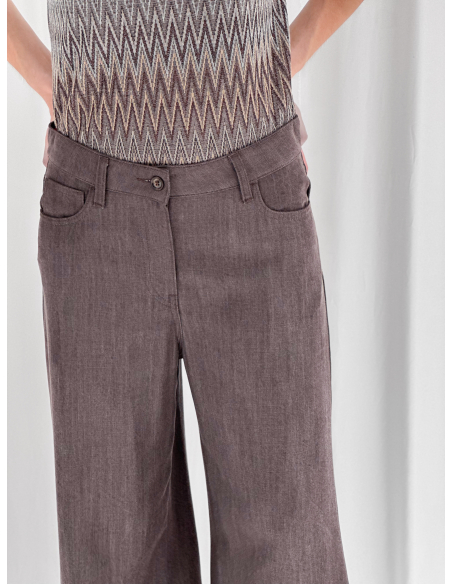 Pantalone fluido in viscosa di eucalipto