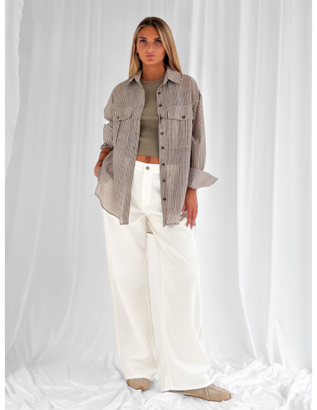 Stripped overshirt