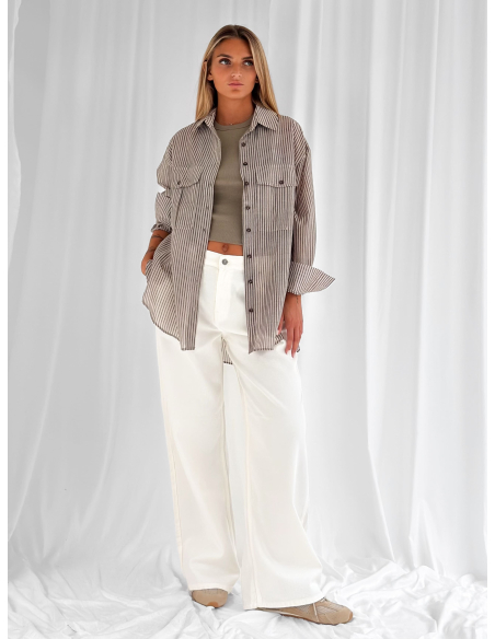 Stripped overshirt