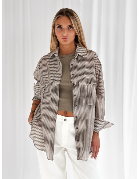 Stripped overshirt