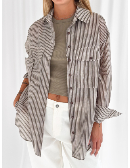 Stripped overshirt