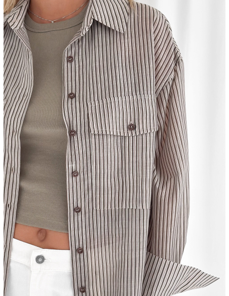 Stripped overshirt