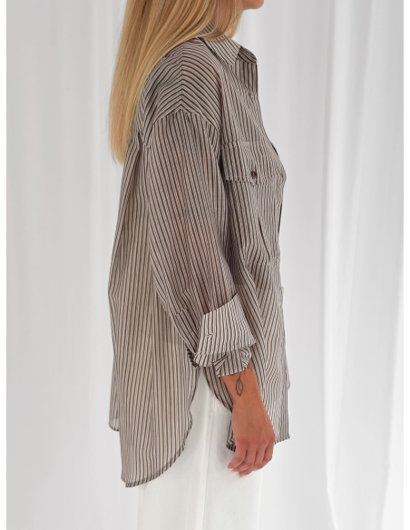 Stripped overshirt