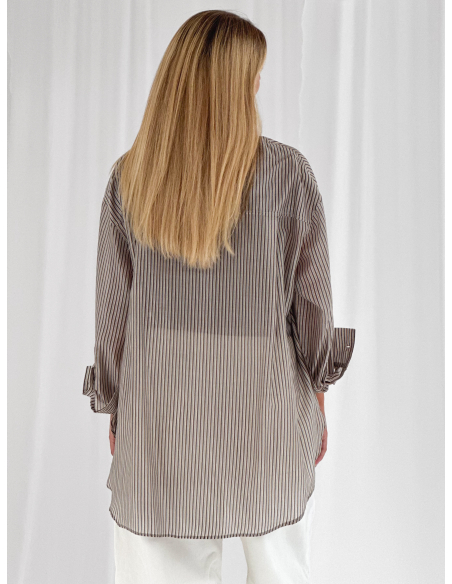 Stripped overshirt