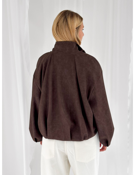 Bomber in ecopelle