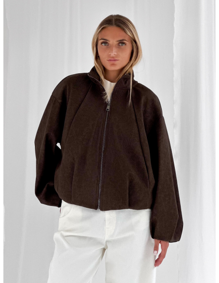 Bomber in ecopelle