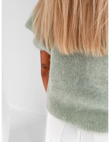 Gilet in mohair blend
