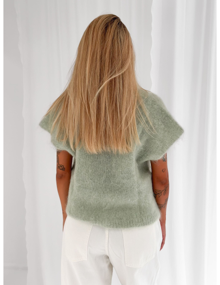 Gilet in mohair blend