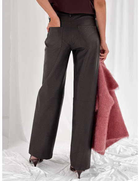 Eco leather trousers