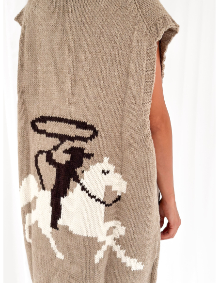 Gilet western in jacquard