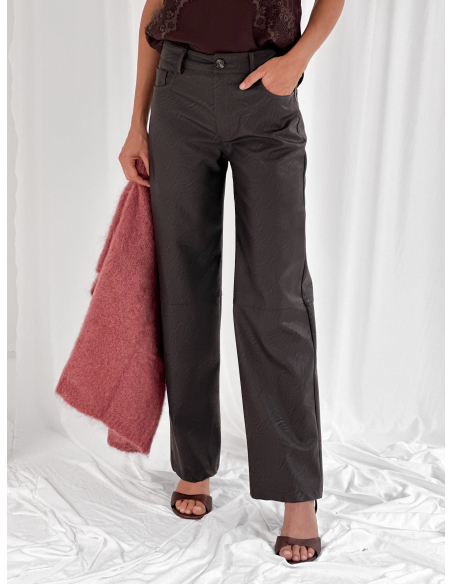 Pantalone in ecopelle