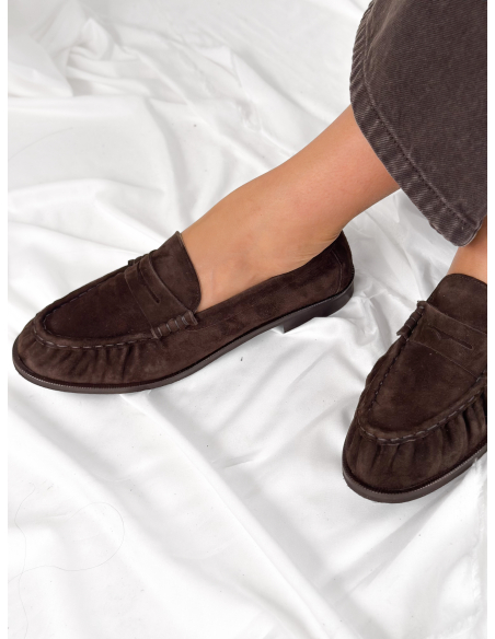 Suede slip on