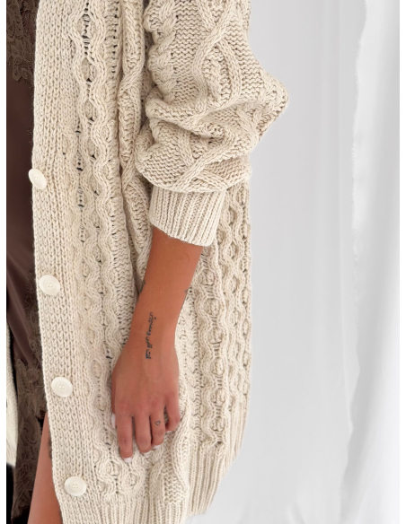 Cardigan Oversize traforato