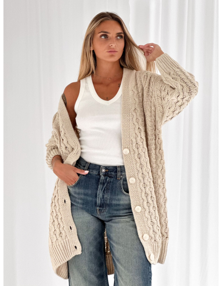 Cardigan Oversize traforato