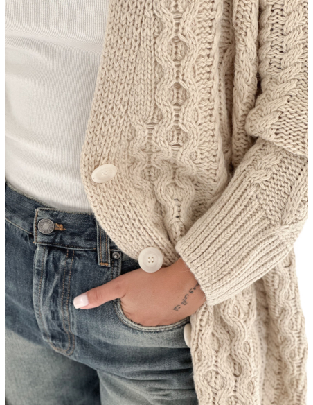 Cardigan Oversize traforato