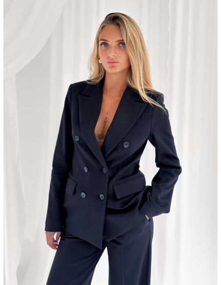 Milano Double-Breasted Herringbone Jacket