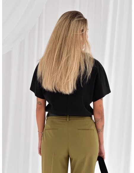 Maglia milano con scollo a cratere