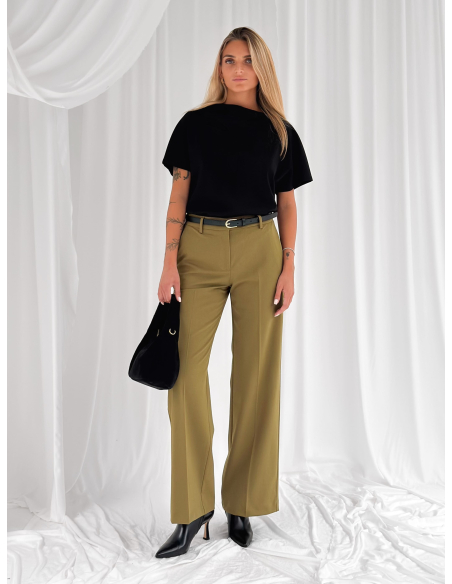 Milan sweater with crater neckline