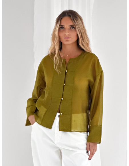 Corean-collar blouse