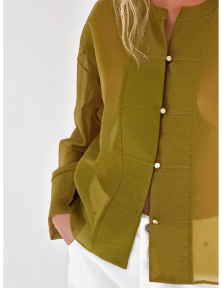 Corean-collar blouse