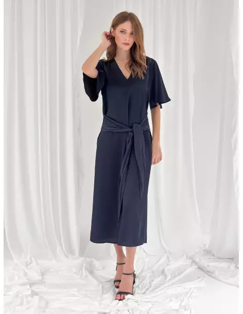Maxi dress with sash