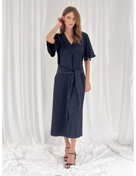 Maxi dress con fusciacca