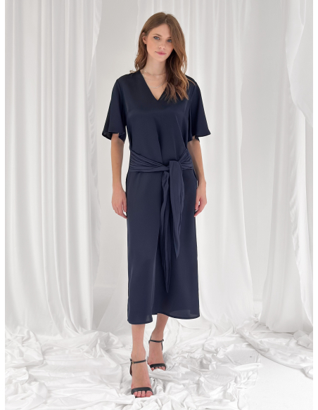 Maxi dress con fusciacca