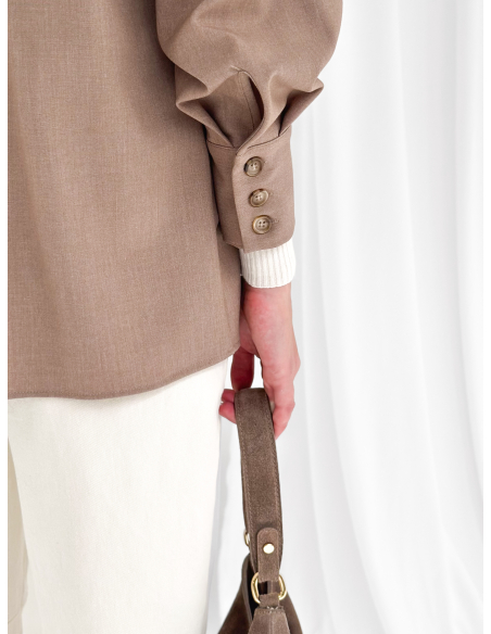 Camicia Oversize in viscosa blend