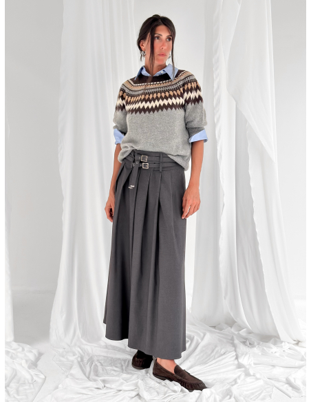 Maxi Skirt with Double Straps