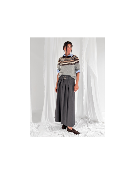 Maxi Skirt with Double Straps
