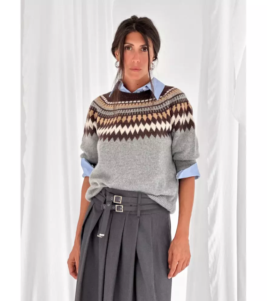 Maglione mezza manica faire isle