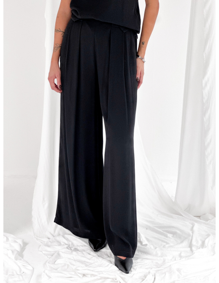 Pantalone fluido in viscosa
