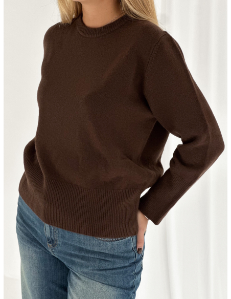 100% wool crew-neck sweater