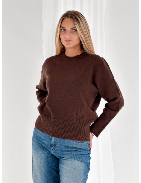 100% wool crew-neck sweater