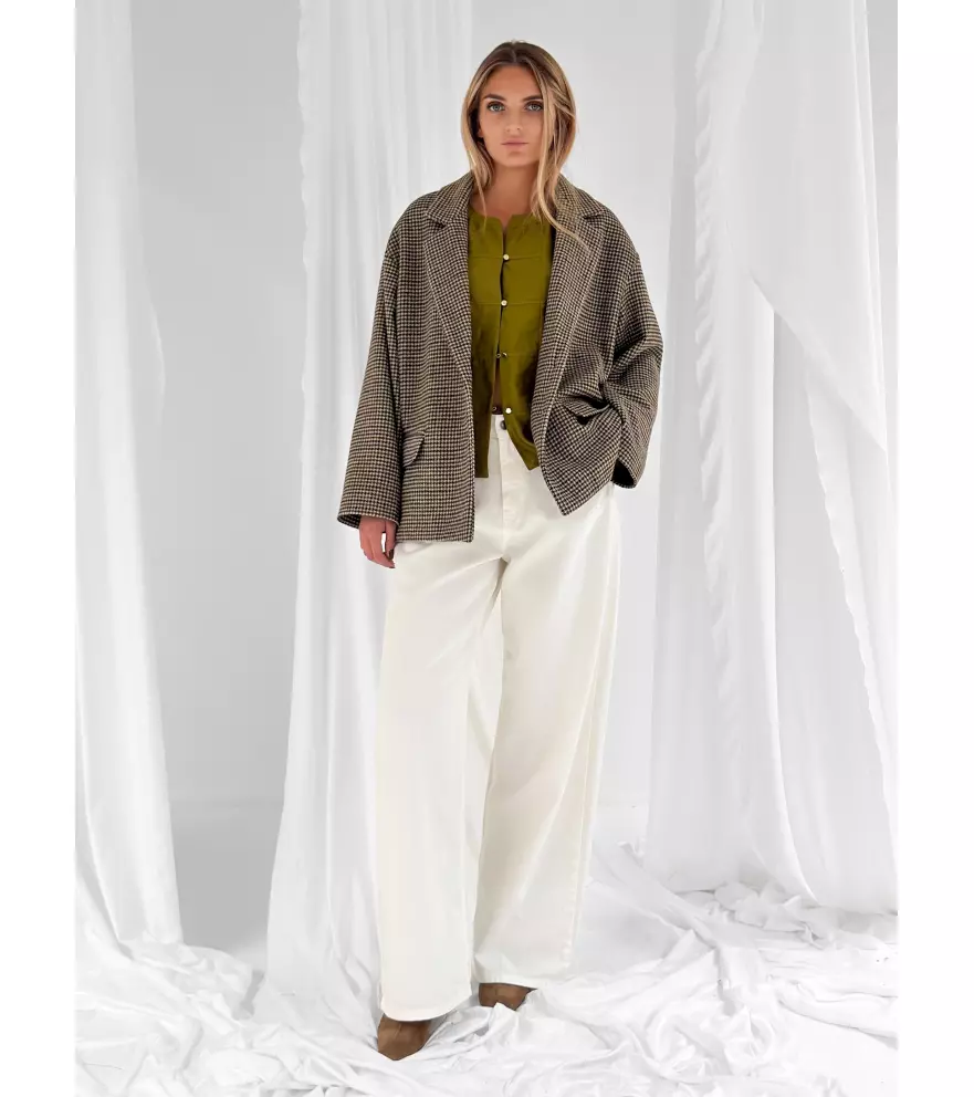 Corean-collar blouse