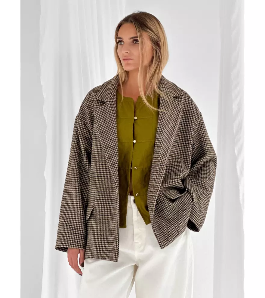 Corean-collar blouse