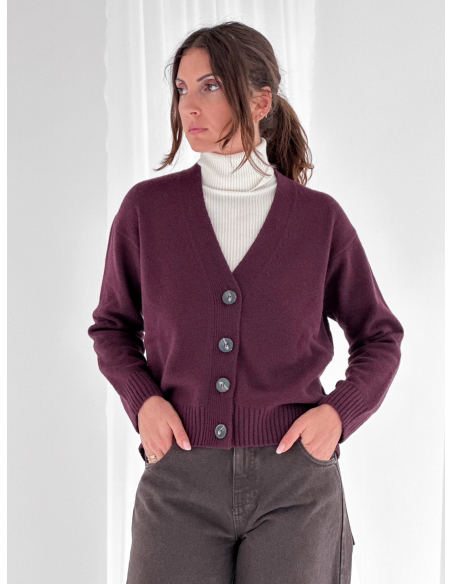 Cardigan in lana blend