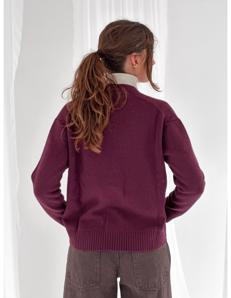 Wool-blend cardigan