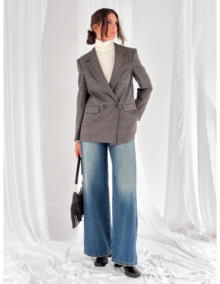 Tea-wash palazzo-style denim